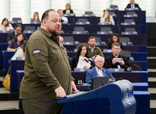  Голова Верховної Ради України Руслан Стефанчук виступив із промовоюу у  Європарламенті 

