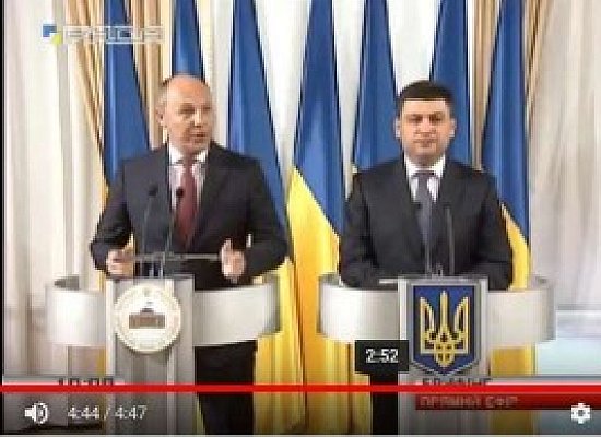 Брифінг Голови Верховної Ради України А.Парубія і Прем’єр-міністра В.Гройсмана