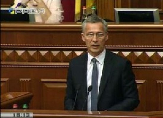 Й.Столтенберг Виступ у сесійній залі Верховної Ради України на урочистому засіданні Парламенту 10 липня 2017року