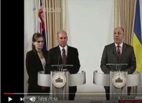 А.Парубій та С.Перрі Спільний брифінг

